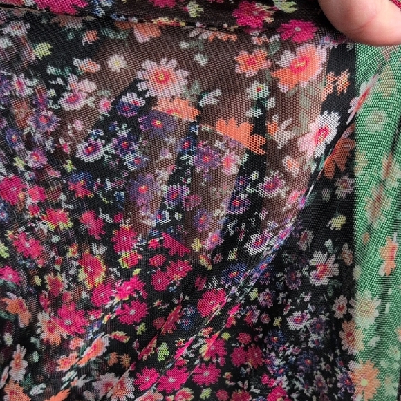 American Eagle Outfitters Pink and Orange Kimono Cardigan - Picture 5 of 8